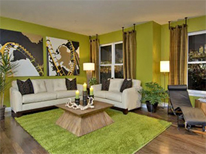 Classic-Green-Wall-Living-Room-Paint-Interior-Design-Applications